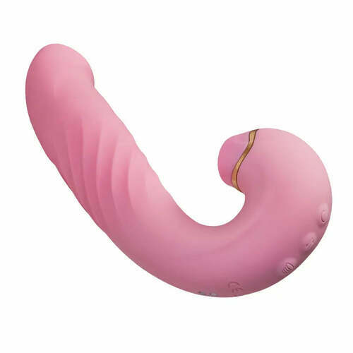 Vibromasseur féminin rose avec 10 suctions, 10 vibrations et 3 mouvements de va-et-vient - photo 3