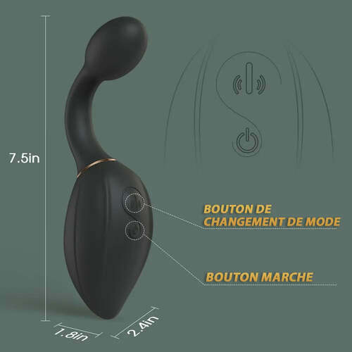 Vibromasseur prostate gonflable avec 7 vibrations, Fondlove - photo 5