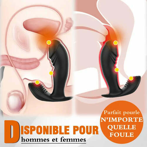 Vibromasseur prostatique 3 en 1 avec boules, couleur noir - photo 3