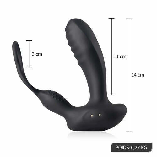 Vibromasseur prostatique avec anneaux pénis, REG - photo 3