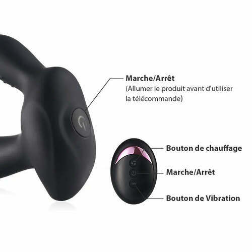 Vibromasseur prostatique avec anneaux pénis, REG - photo 4