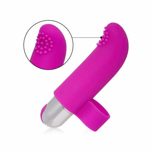 Vibromasseur violet à doigts avec 10 vibrations - photo 2