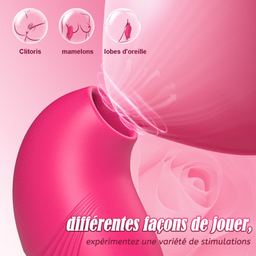 Vibromasseurs 2 en 1 avec 10 succions et 10 vibrations - photo 3