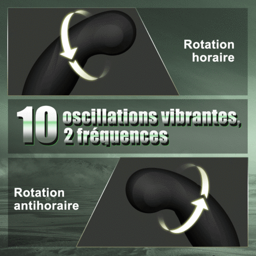 Warrior - Masseur de prostate en forme de C avec 10 vibrations pour hommes, couples, gays - photo 2