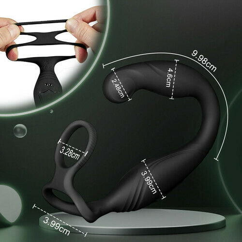 Warrior - Masseur de prostate en forme de C avec 10 vibrations pour hommes, couples, gays - photo 4