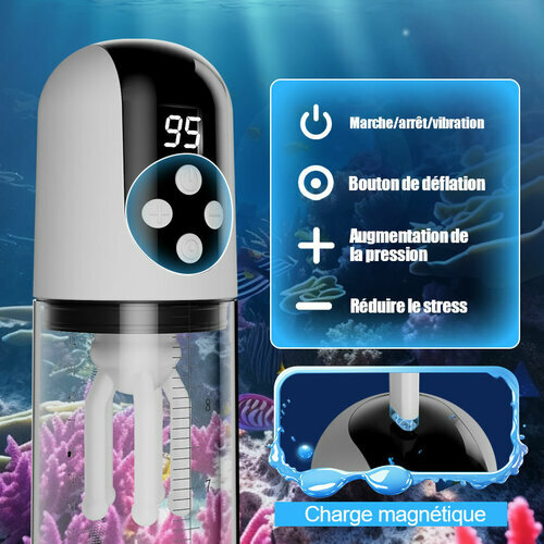 Wave - 5 Modes d'Aspiration 9 Modes de Vibration Aspiration par Vide Masseur de Gland Pompe à Pénis - photo 4