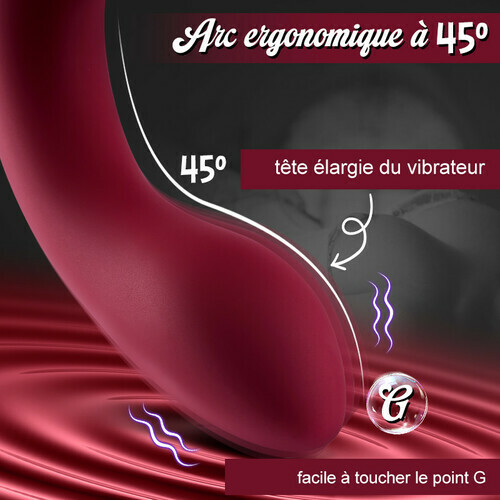 Womanizer Insideout – Vibrateur à succion du point G, design ergonomique, rouge - photo 3
